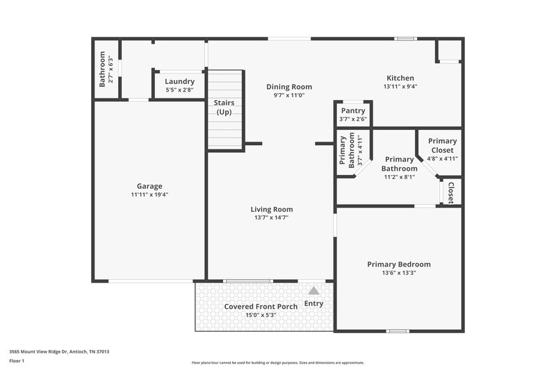 2,135/Mo, 3565 Mount View Ridge Dr Antioch, TN 37013 Floor Plan View