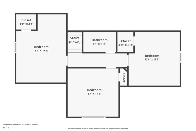 2,135/Mo, 3565 Mount View Ridge Dr Antioch, TN 37013 Floor Plan View 2