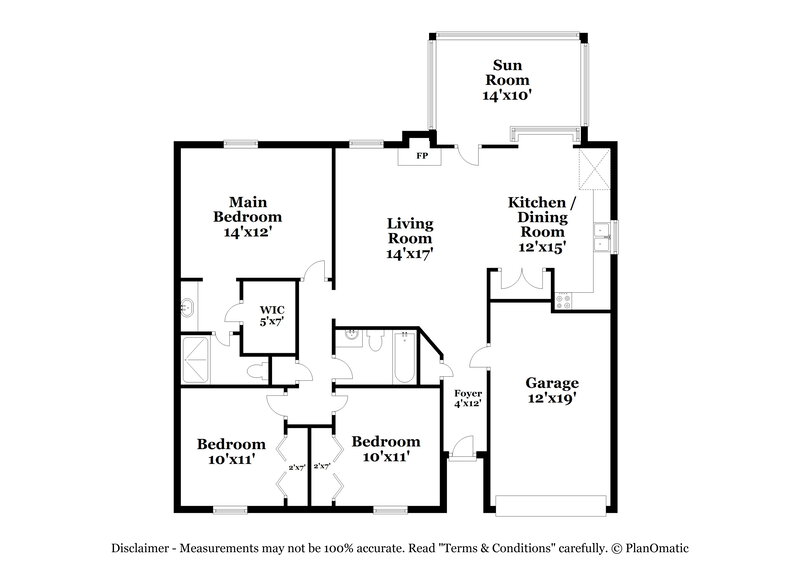 2,220/Mo, 823 Neelys Chase Dr Madison, TN 37115 Floor Plan View