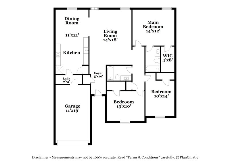 2,800/Mo, 1212 Elisha Ct La Vergne, TN 37086 Floor Plan View