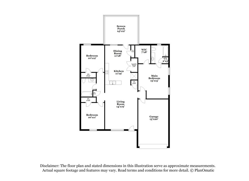1,965/Mo, 1513 Holden Ct Murfreesboro, TN 37128 Floor Plan View