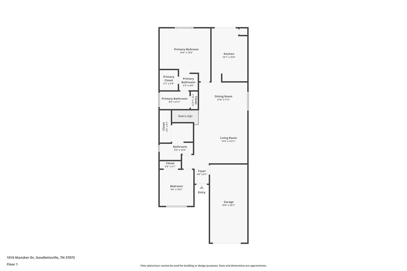 1,985/Mo, 1016 Mansker Dr Goodlettsville, TN 37072 Floor Plan View