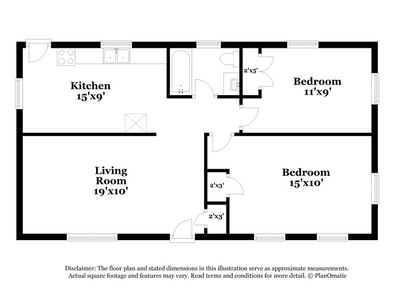 1,615/Mo, 2614 Sterling Boone Dr Nashville, TN 37210 Floor Plan View
