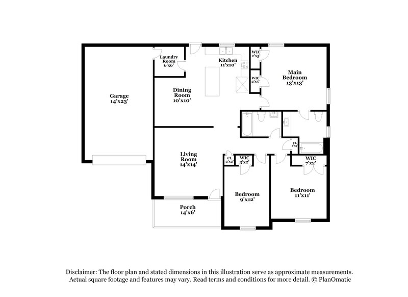 1,645/Mo, 318 Gallop Ln Springfield, TN 37172 Floor Plan View