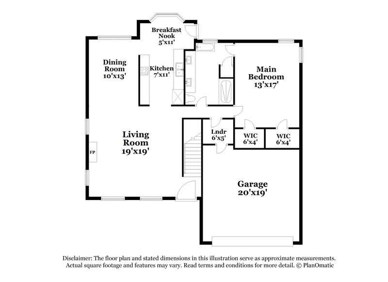 3,080/Mo, 3408 Cobble St Nashville, TN 37211 Floor Plan View