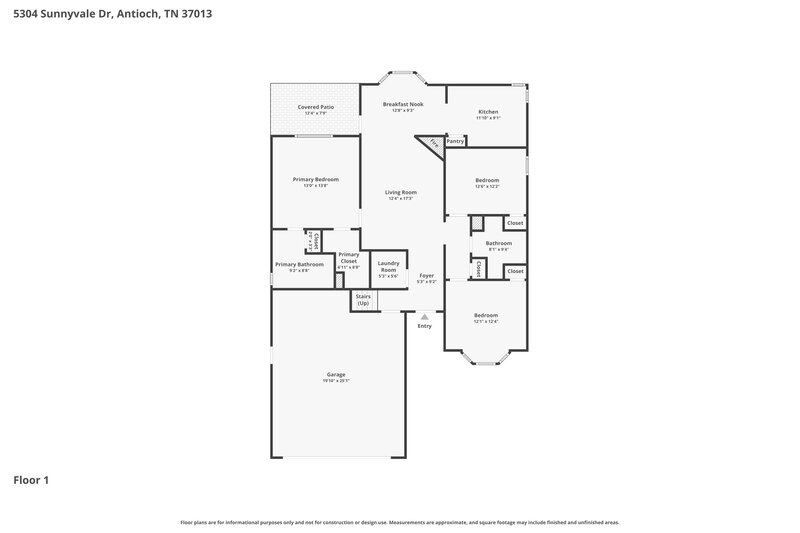 2,310/Mo, 5304 Sunnyvale Dr Antioch, TN 37013 Floor Plan View