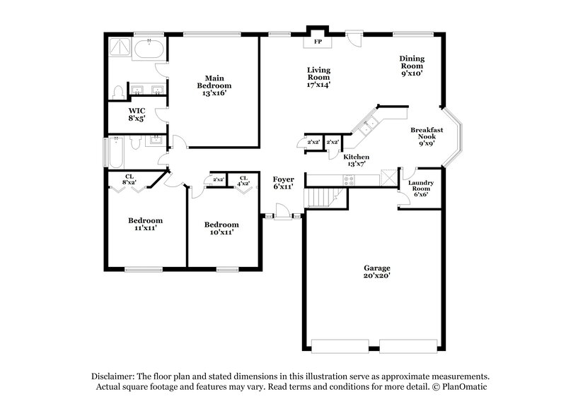 1,995/Mo, 6769 Ascot Dr Antioch, TN 37013 Floor Plan View