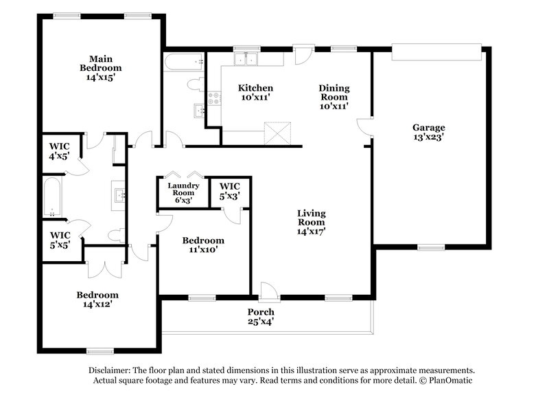 2,150/Mo, 1506 River Rock Blvd Murfreesboro, TN 37128 Floor Plan View