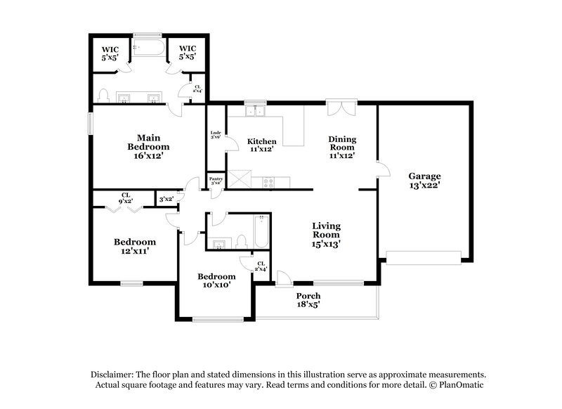 2,240/Mo, 1902 Venada Trl Murfreesboro, TN 37128 Floor Plan View