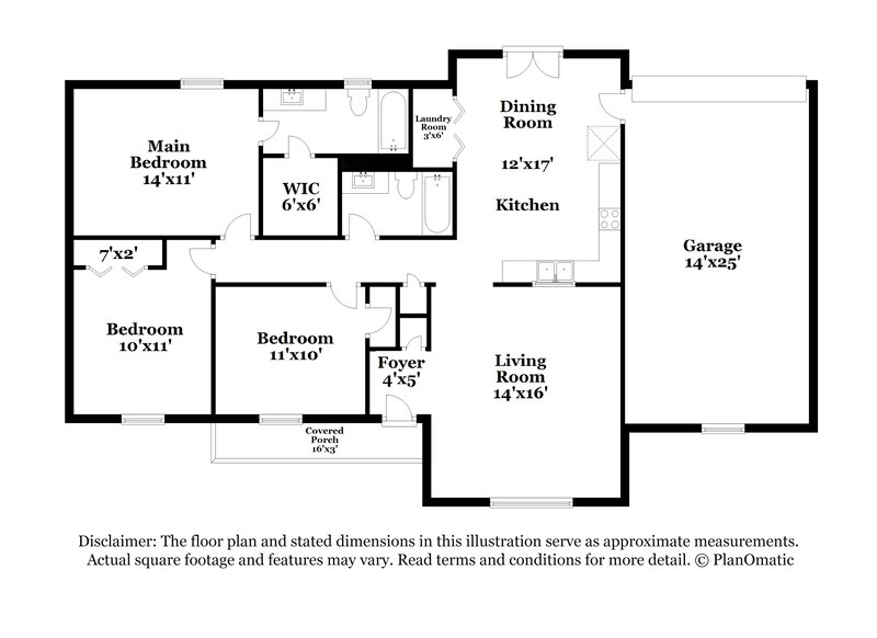 2,920/Mo, 1912 Guildford Dr La Vergne, TN 37086 Floor Plan View