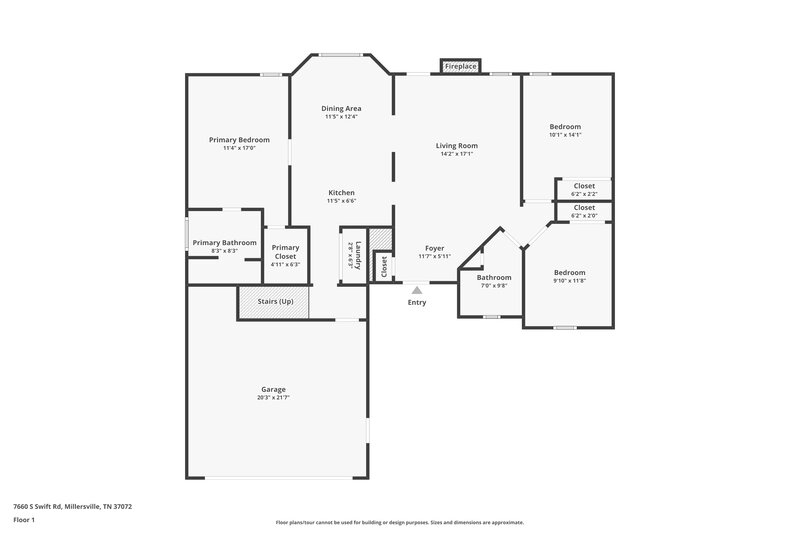2,630/Mo, 7660 S Swift Rd Goodlettsville, TN 37072 Floor Plan View