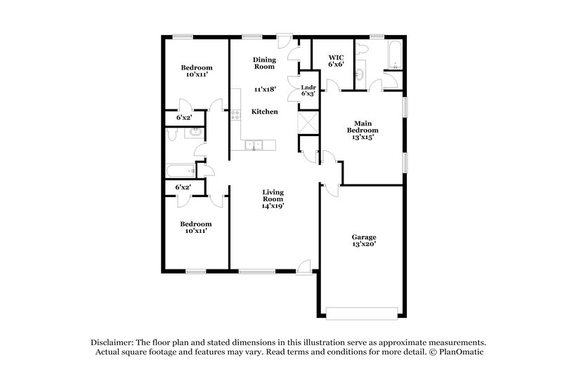 2,070/Mo, 1283 Tiree Dr Murfreesboro, TN 37128 Floor Plan View