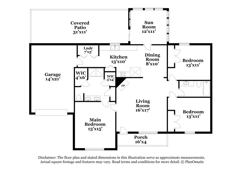 2,260/Mo, 407 Cindi Ct Smyrna, TN 37167 Floorplan View