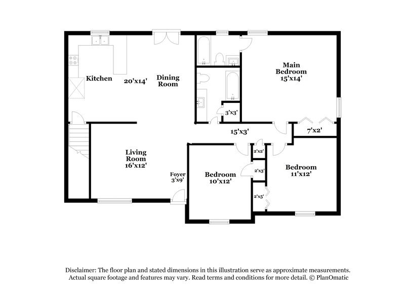 1,935/Mo, 3409 Towneship Rd Antioch, TN 37013 Floor Plan View