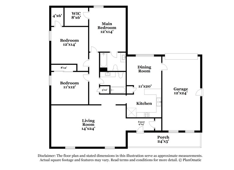 1,860/Mo, 3020 Towne Valley Rd Antioch, TN 37013 Floor Plan View