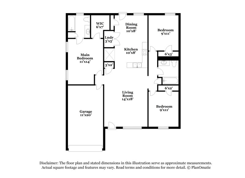 1,765/Mo, 7509 W Winchester Dr Antioch, TN 37013 Floor Plan View