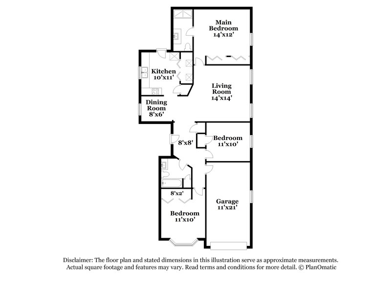 2,850/Mo, 4440 Stoneview Dr Antioch, TN 37013 Floor Plan View