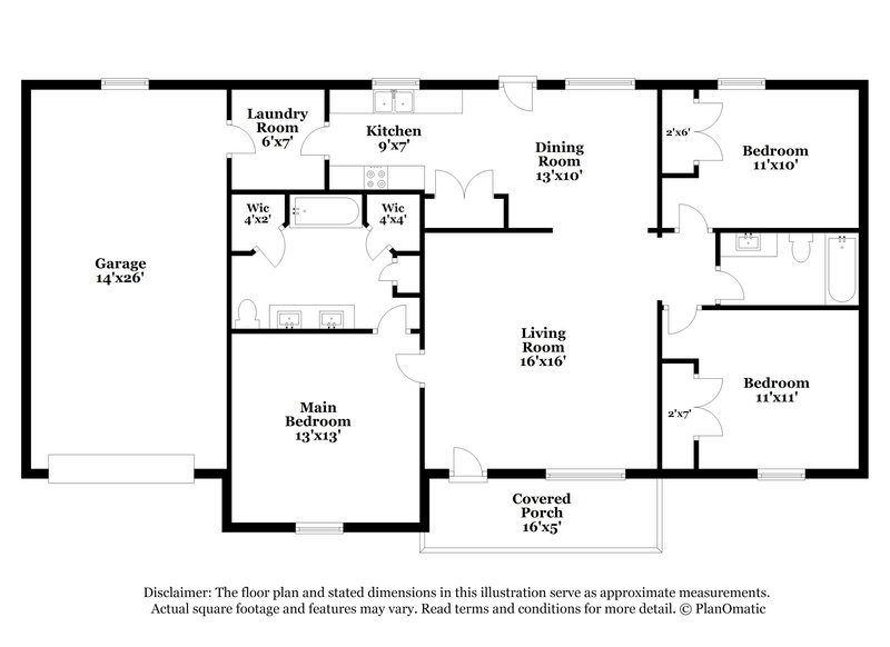 1,860/Mo, 2044 Horncastle Dr Murfreesboro, TN 37130 Floorplan View
