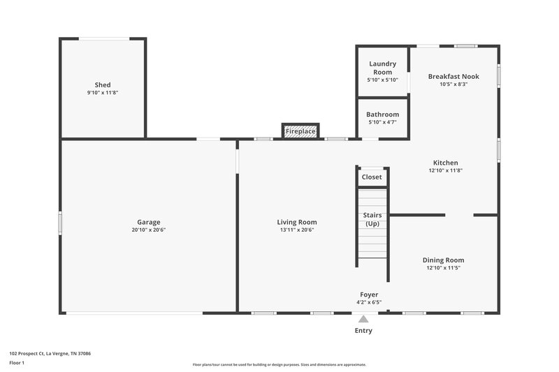 2,245/Mo, 102 Prospect Ct La Vergne, TN 37086 Floor Plan View