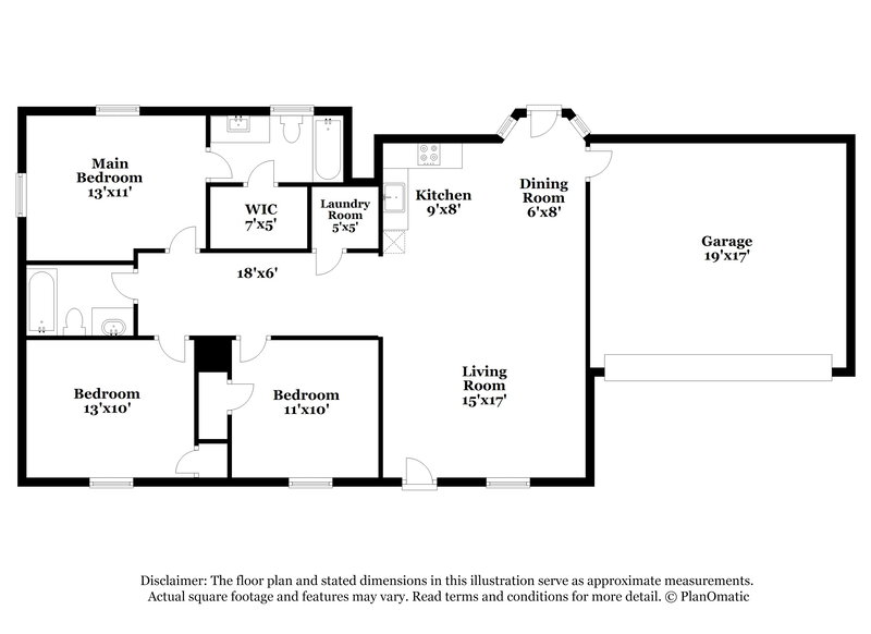 1,785/Mo, 604 Sanders Dr La Vergne, TN 37086 Floor Plan View