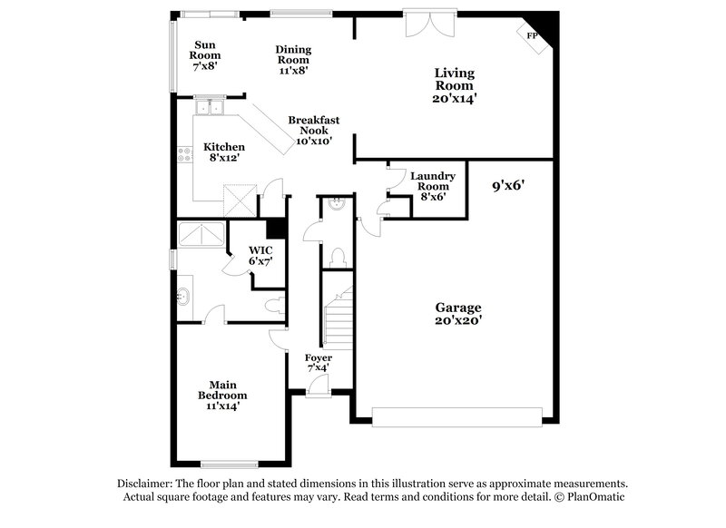 2,060/Mo, 1806 Rory Cv La Vergne, TN 37086 Floor Plan View