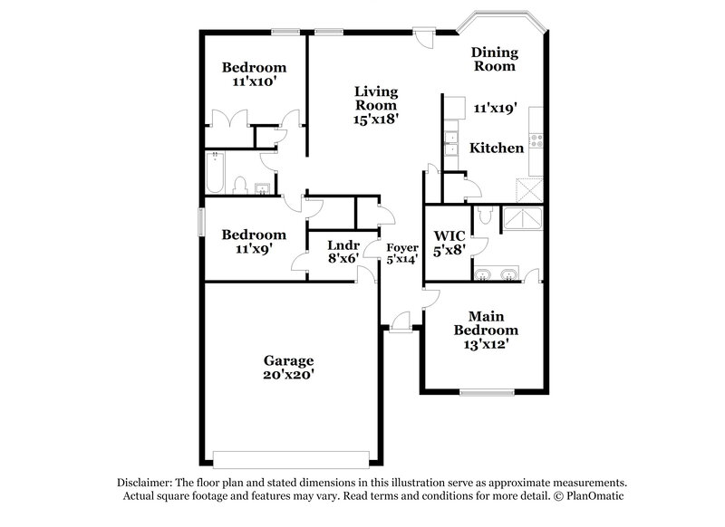 1,930/Mo, 5011 Deer Creek Ct Spring Hill, TN 37174 Floor Plan View