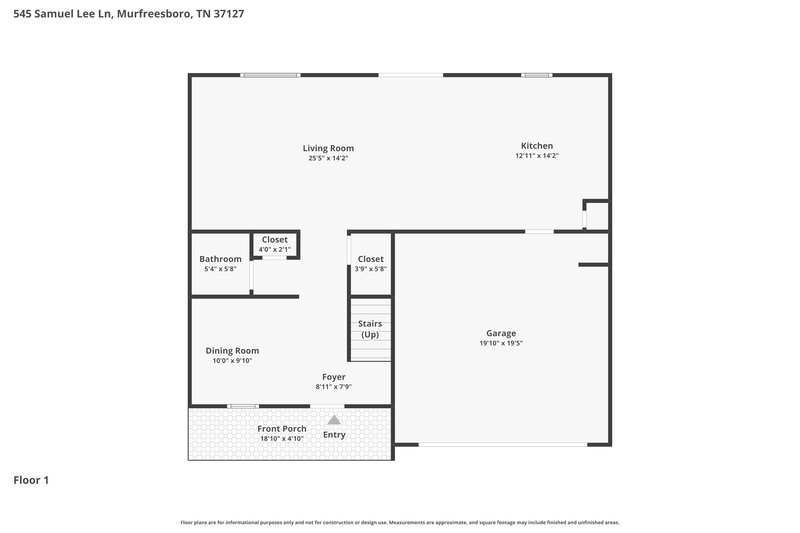2,455/Mo, 545 Samuel Lee Ln Murfreesboro, TN 37127 Floor Plan View