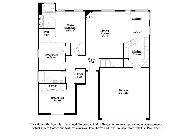 2,275/Mo, 3620 Burwick Pl Antioch, TN 37013 Floor Plan View