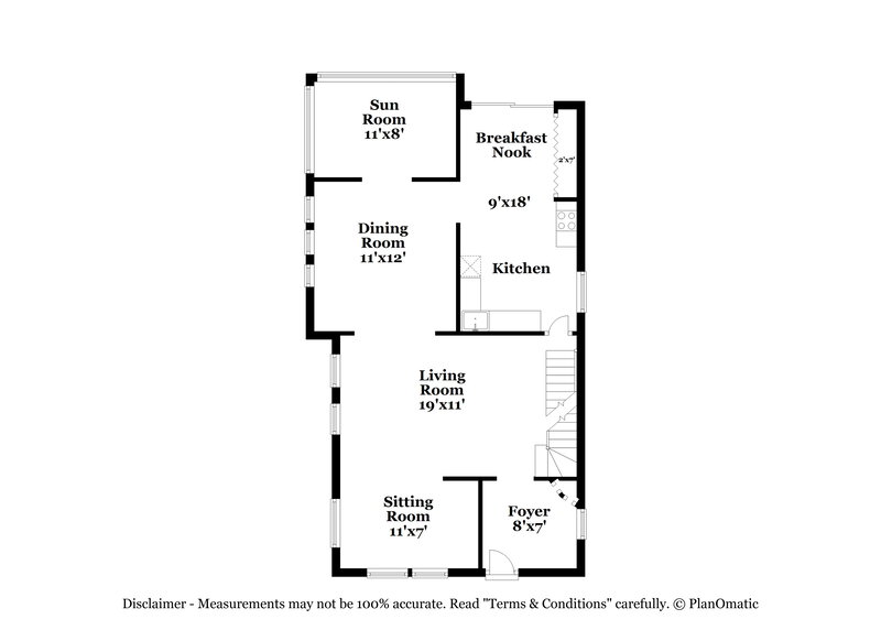 3,200/Mo, 429 W Pine St Audubon, NJ 08106 Floor Plan View 3