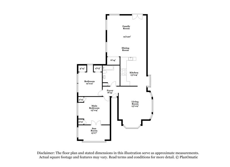 2,995/Mo, 314 3rd St Unit 1 Dunellen, NJ 08812 Floor Plan View