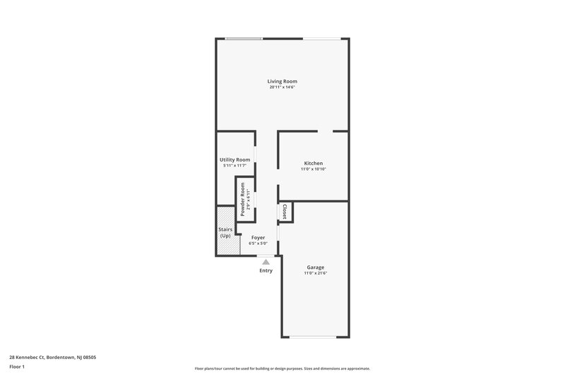 2,825/Mo, 28 KENNEBEC CT Bordentown, NJ 08505 Floor Plan View