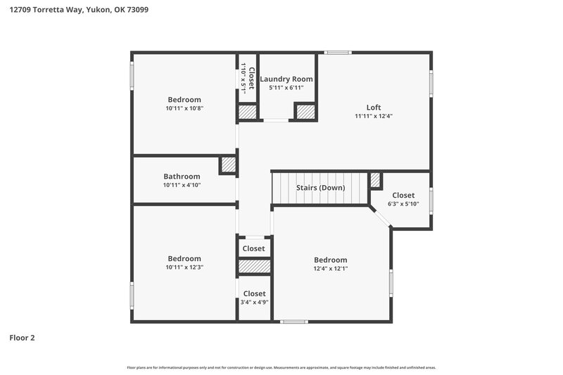 2,210/Mo, 12709 Torretta Way Yukon, OK 73099 Floor Plan View 2