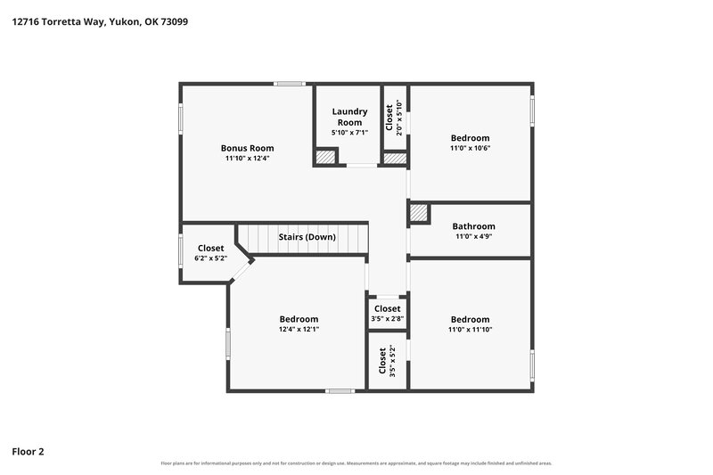 1,995/Mo, 12716 Torretta Way Yukon, OK 73099 Floor Plan View 2