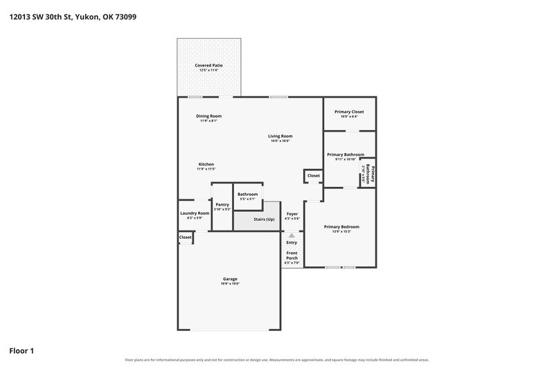 2,245/Mo, 12013 SW 30th St Yukon, OK 73099 Floor Plan View 2