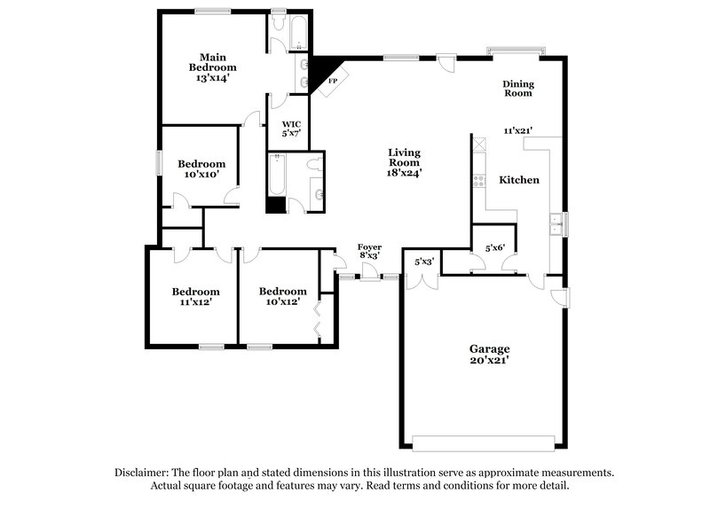 2,135/Mo, 1112 Briar Bend Trail Edmond, OK 73012 Floor Plan View
