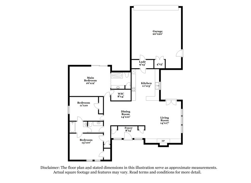 1,960/Mo, 801 NW 139th St Edmond, OK 73013 Floor Plan View