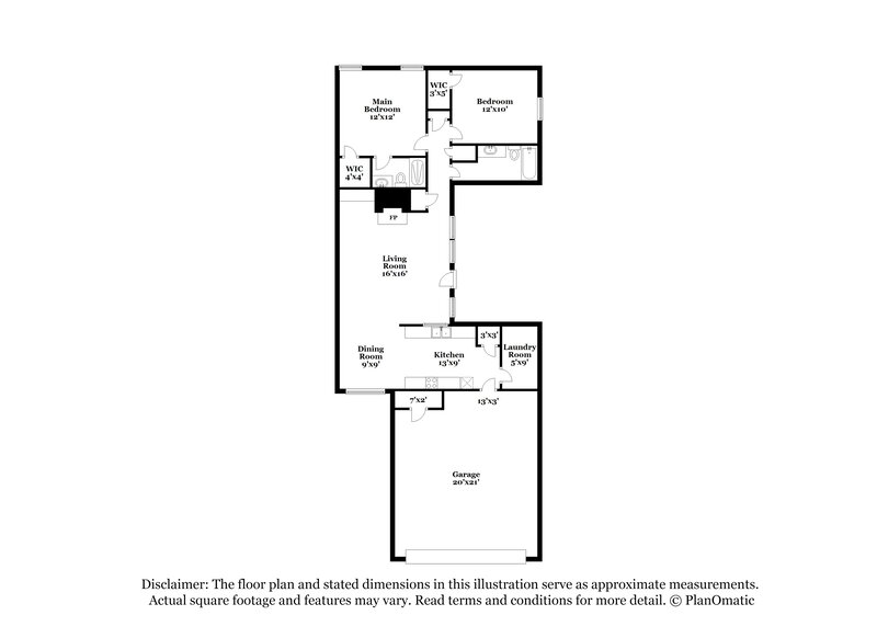 1,495/Mo, 1905 Oakhurst Ave Norman, OK 73071 Floorplan View