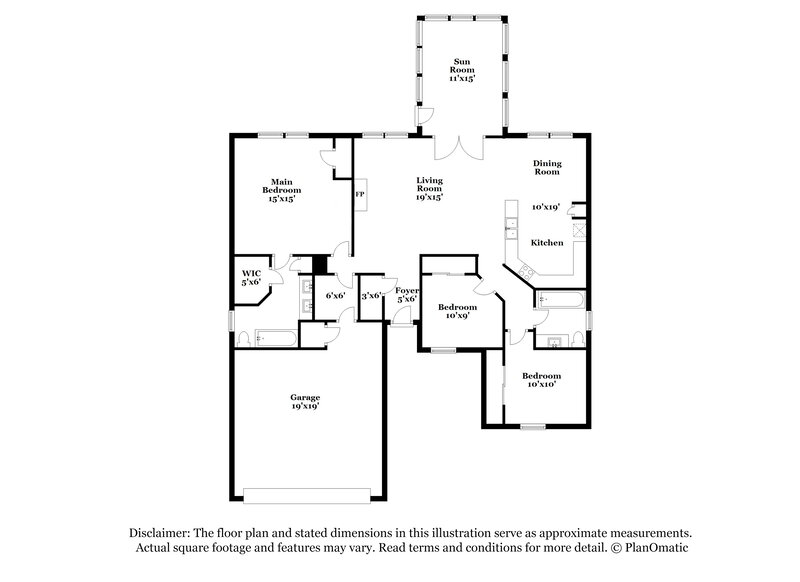 1,665/Mo, 205 Bradgate Dr Yukon, OK 73099 Floor Plan View