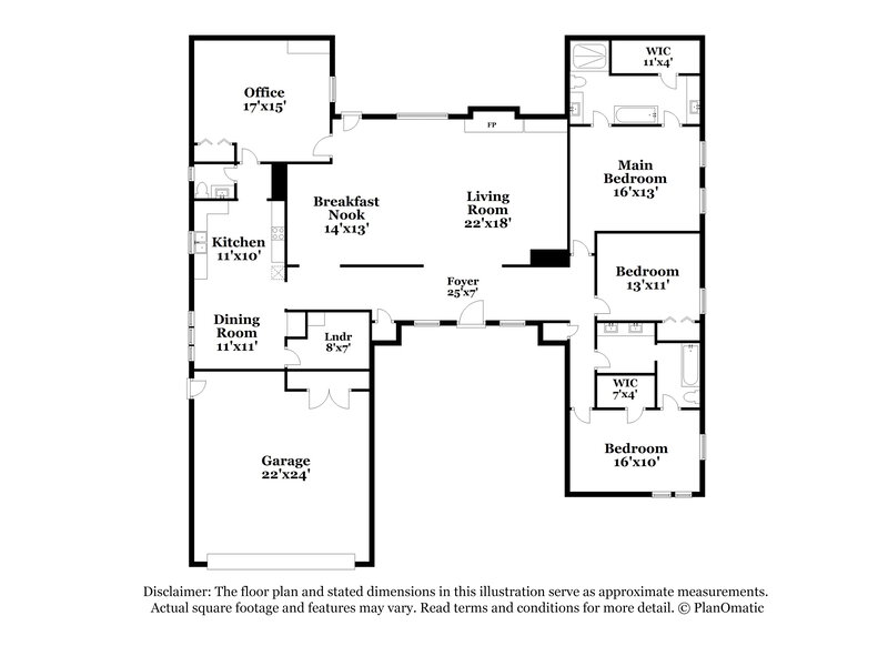 1,830/Mo, 8117 NW 81st St Oklahoma City, OK 73132 Floor Plan View