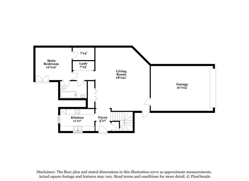 1,270/Mo, 7348 NW 101st St Oklahoma City, OK 73162 Floor Plan View