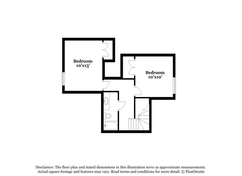 1,270/Mo, 7348 NW 101st St Oklahoma City, OK 73162 Floor Plan View 2