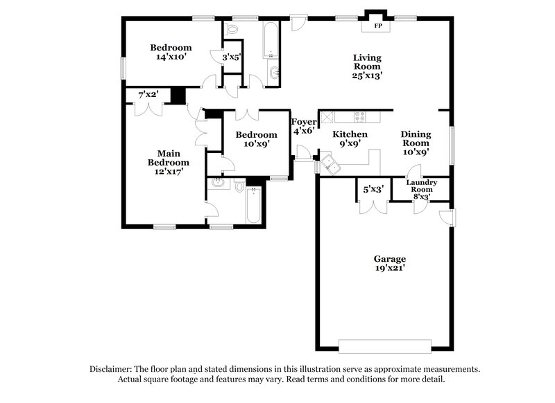 1,385/Mo, 528 Wandering Way Oklahoma City, OK 73170 Floor Plan View