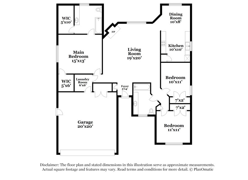 1,410/Mo, 2224 SW 135th Pl Oklahoma City, OK 73170 Floor Plan View