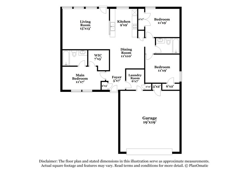 1,345/Mo, 1008 SW 156th St Oklahoma City, OK 73170 Floorplan View