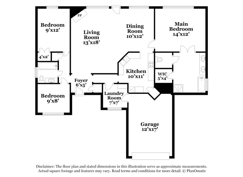 2,140/Mo, 2200 SW 141st Pl Oklahoma City, OK 73170 Floor Plan View