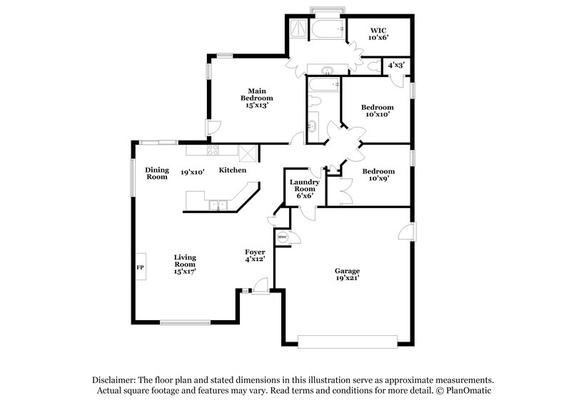 1,640/Mo, 3801 Notting Hill Dr Moore, OK 73160 Floorplan View