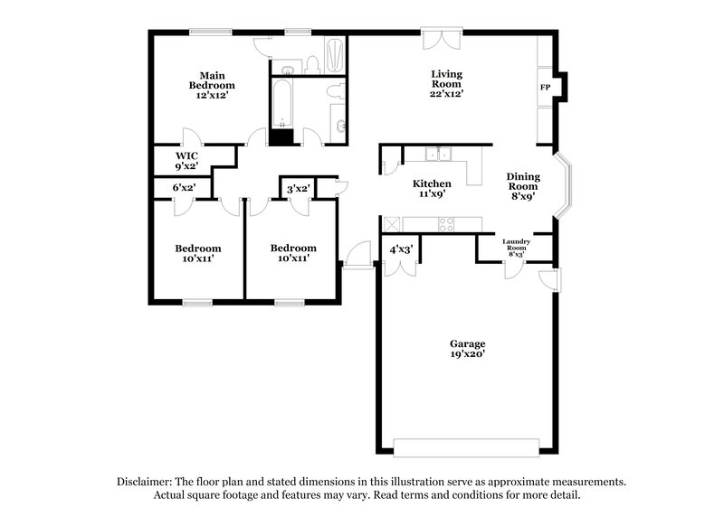 1,395/Mo, 804 Branchwood Ct Norman, OK 73072 Floor Plan View