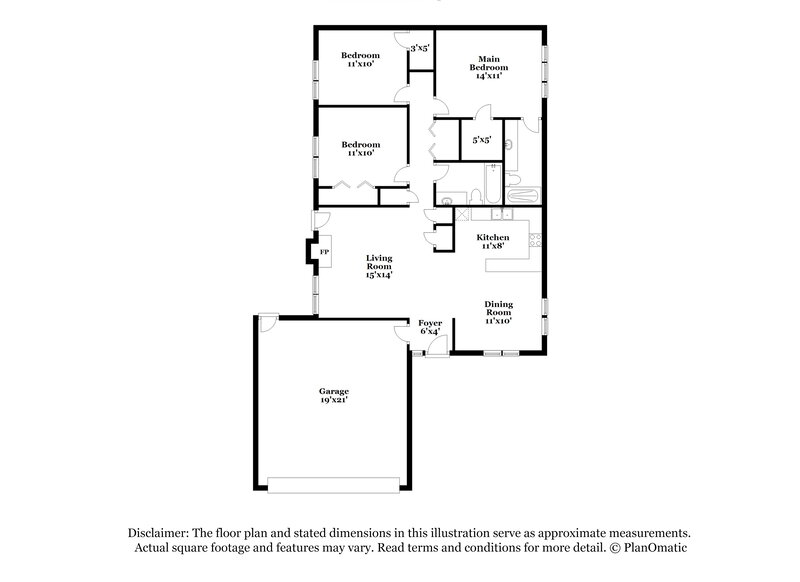 2,190/Mo, 912 Branchwood Dr Norman, OK 73072 Floorplan View