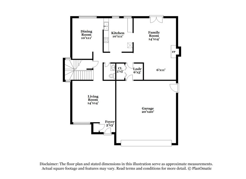 1,535/Mo, 10397 Dorothy Dr Oklahoma City, OK 73162 Floor Plan View