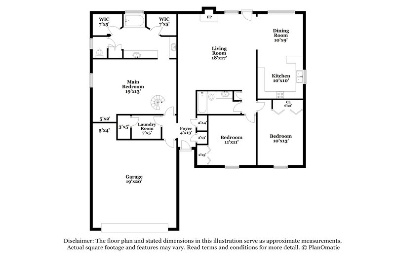 1,475/Mo, 1204 Lynn Fry Blvd Midwest City, OK 73130 Floor Plan View